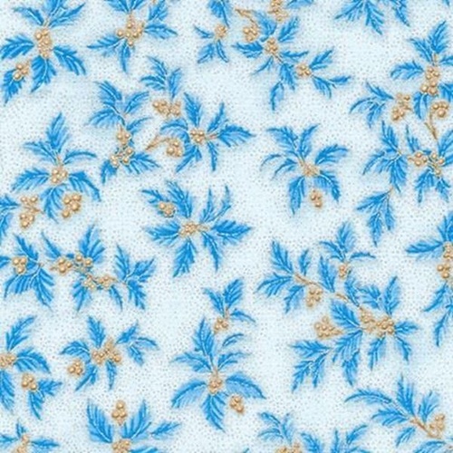 Holiday Flourish Mistletoe Blue