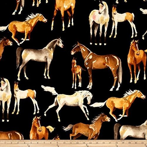 Love of Horses Black
