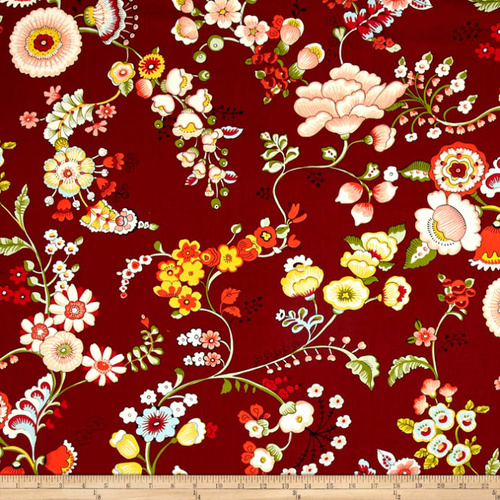Speranza Floral Brick Red