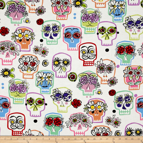 Flower Eyes Skulls Natural