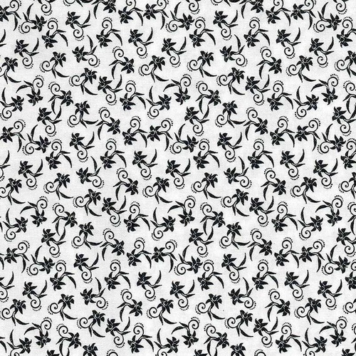 Black White Floral 10