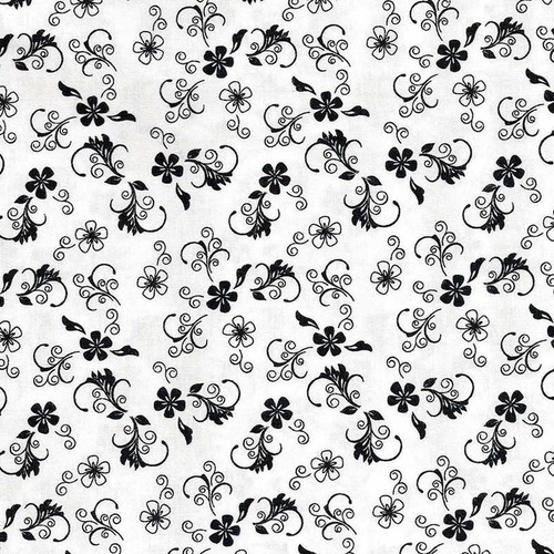 Black White Floral 11