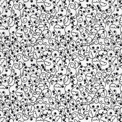 Black White Floral 17