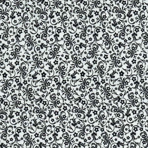Black White Floral 18