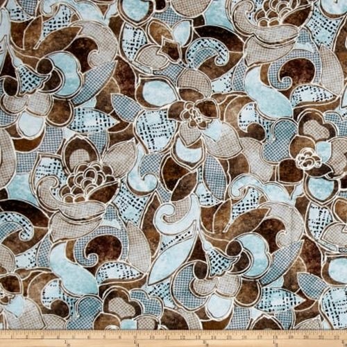 Twilight Bali Flowers Brown/Turquoise