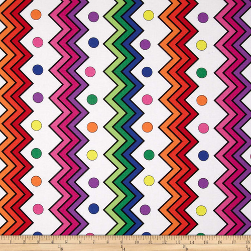 Jungle Things Rainbow Chevron