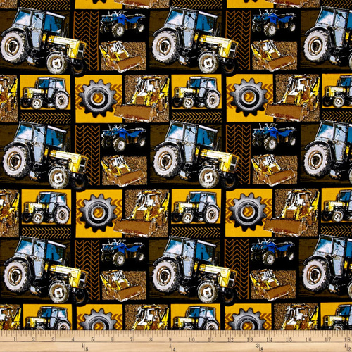 Construction Zone Machines Yellow