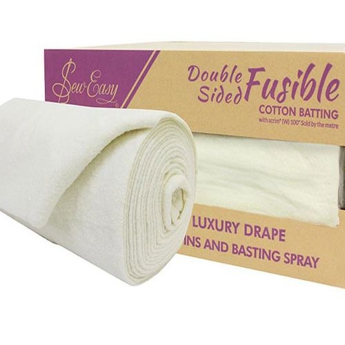 Fusible Double Sided Batting 100% Cotton