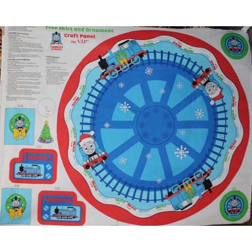 Thomas Tank Christmas Skirt Panel