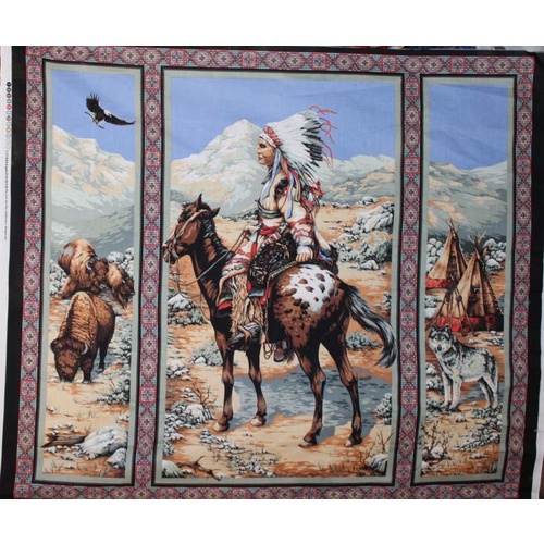 Indian Chief Teepee Panel