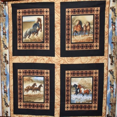 Wild WIngs Horses Panel -HTF