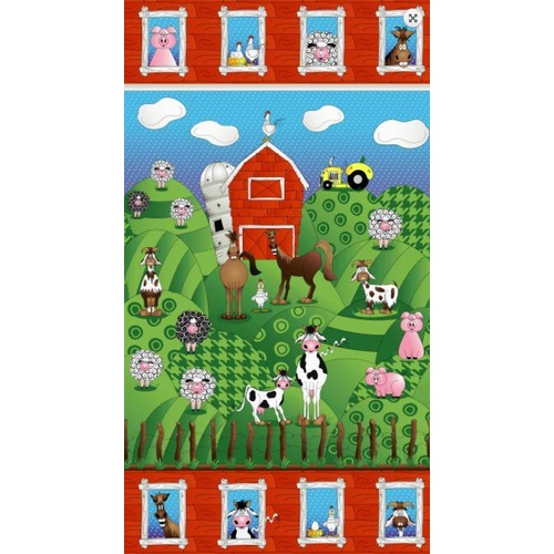 On the Farm Panel Flannel