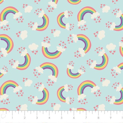 I Believe in Unicorns Rainbow Aqua