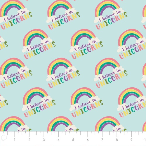 I Believe in Unicorns Aqua