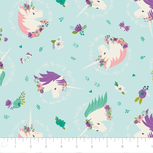 I Believe in Unicorns Butterfly Aqua