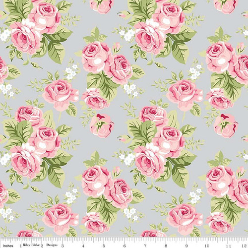 Love Story Floral Knit Grey
