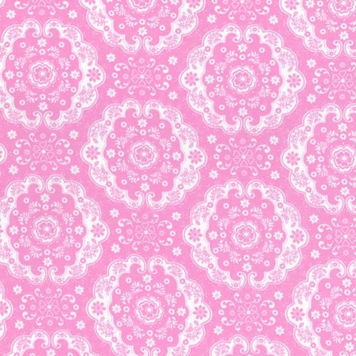 Flower Sugar Double Gauze Damask Pink