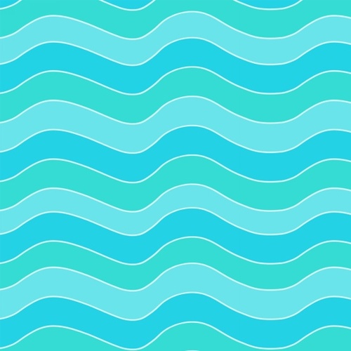 Side by Side Waves Blue