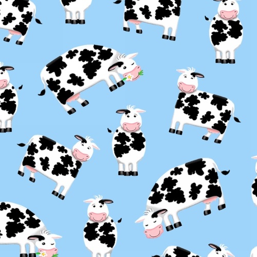 Farm Life Cows Blue