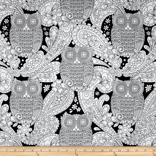 What a Hoot Owls Black White