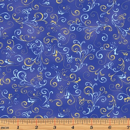 Butterfly Jewel Scroll Royal