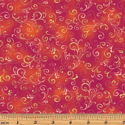 Butterfly Jewel Scroll Persimmon