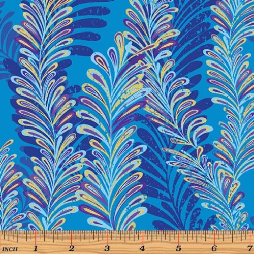 Butterfly Jewel Ferns Turquoise