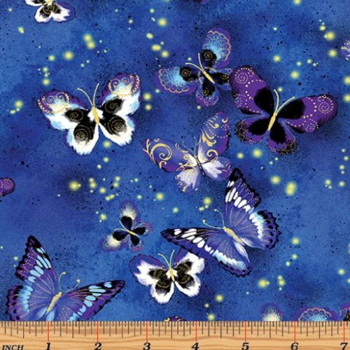 Butterfly Jewel Allover Royal