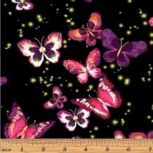 Butterfly Jewel Allover Berry