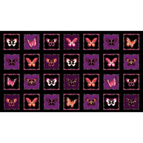 Butterfly Jewel Boxes Berry Panel