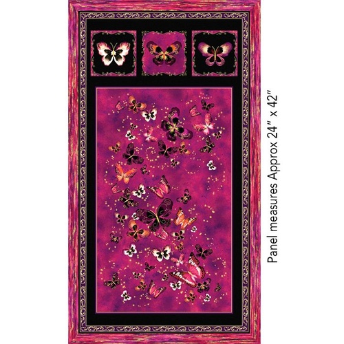 Butterfly Jewel Panel Berry