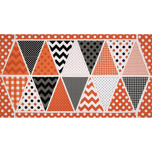 Holiday Bunting Panel Orange
