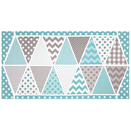 Holiday Bunting Panel Boy Blue