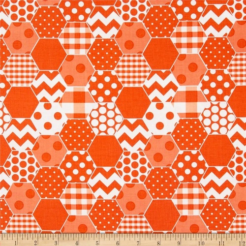 Hexi Print Orange