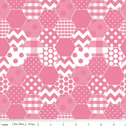 Hexi Print Pink