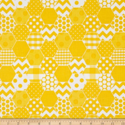 Hexi Print Yellow