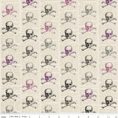 Lost and Found Skulls Purple
