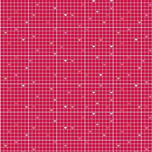 Lovebug Heart Grid Pink