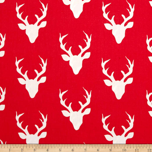 Buck Forest Deer Heads Carmine