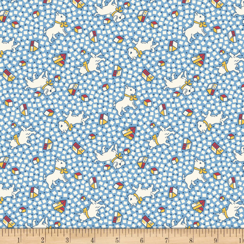 Backyard Dogs and Toys Blue Per Metre