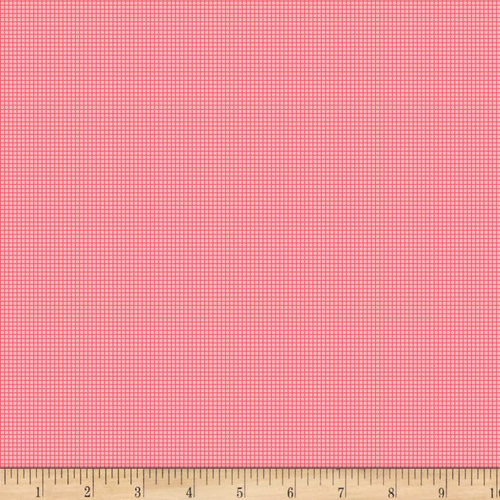 Backyard Screen Check Red Per Metre