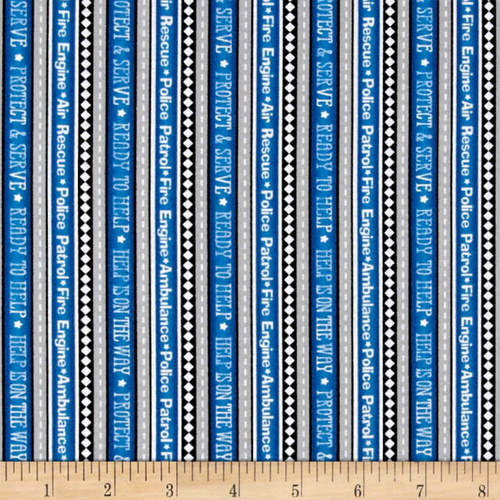 Help is on its Way Stripe Per Metre