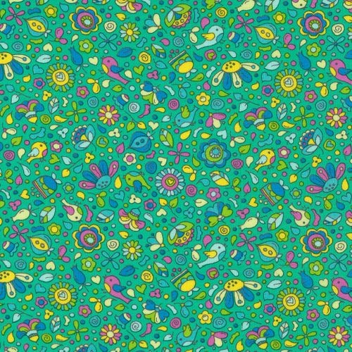 Frolic Bird Floral Aqua