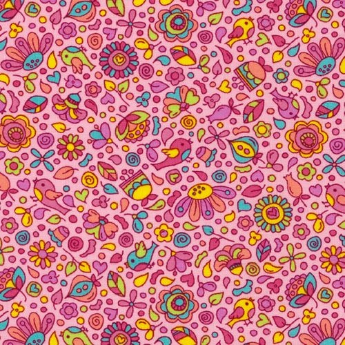 Frolic Bird Floral Pink
