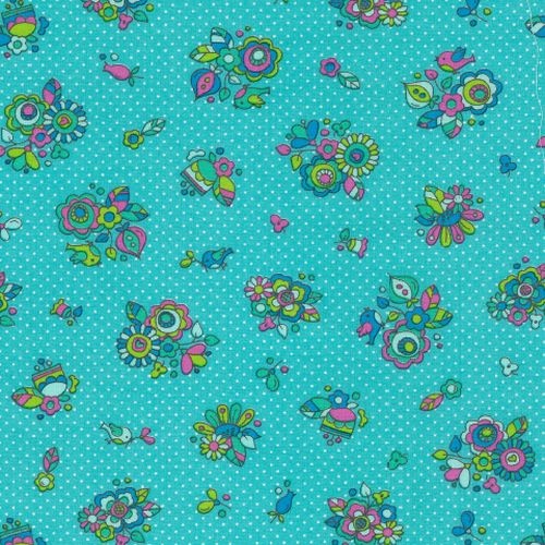 Frolic Floral Aqua