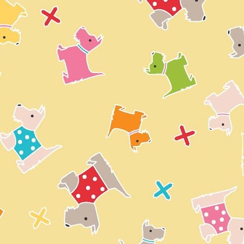 Sewing School Scotties Yellow