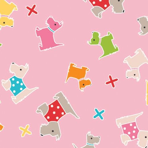 Sewing School Scotties Pink