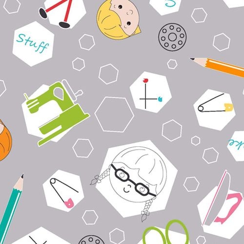 Sewing School Hexis Grey