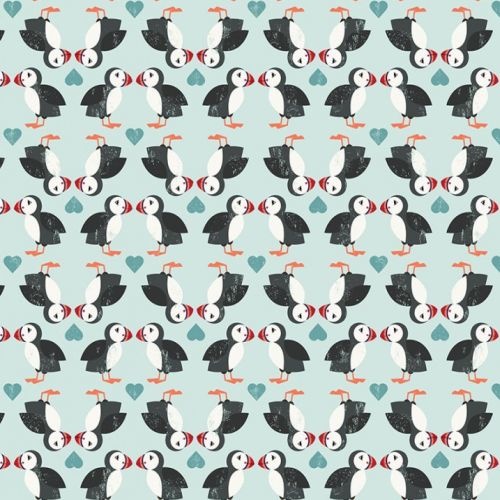 Spindrift Puffin Pairs Blue