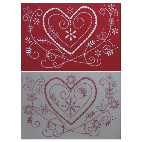 Christmas Heartsong Stitchery Pattern